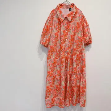 새상품급 SHEIN [ 2XL ] 꽃무늬 셔츠 원피스