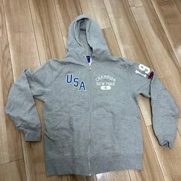 Champion USA 프린트 후드 부착 맨투맨 M