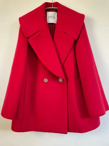 LOULOU WILLOUGHBY 빨간색 피코트 사이즈 1