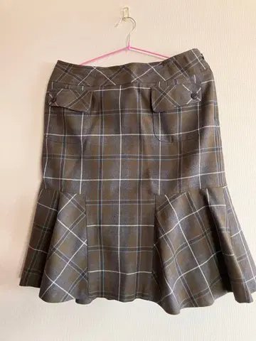 가을/겨울 스커트 체크 무늬