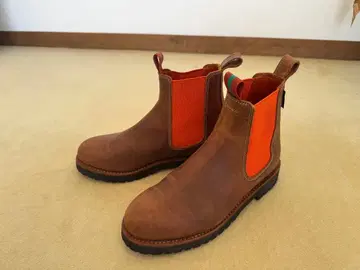 PRNELOPE CHILVERS 브라운 오렌지 사이드 고어 부츠