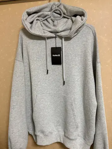 Hurley 그레이 후드 부착 맨투맨