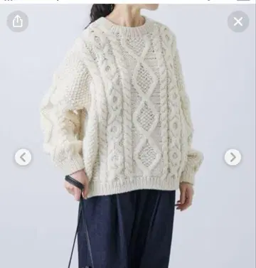 카구레 페루 아란 풀오버 니트