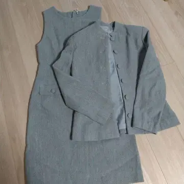 스카이블루 셋업 자켓 스커트