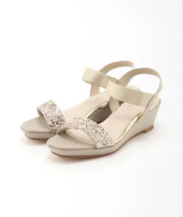 5cm 글리터 웨지 샌들