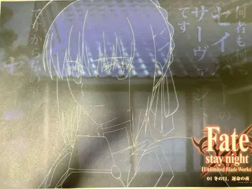 [ Fate/staynight ] ufotable 세이버 런천 매트