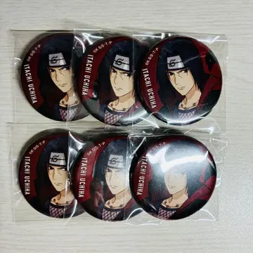 NARUTO 우치하 이타치 베이스야드 20주년 캔뱃지 6개 세트