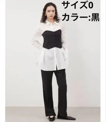 Mila Owen 미라 오웬 뷔스티에 시어 셔츠 팬츠 3점 SET 블랙