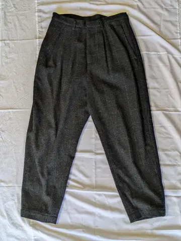 Dulcamara 두르카마라 리플렉터 트위드 오버턱 팬츠