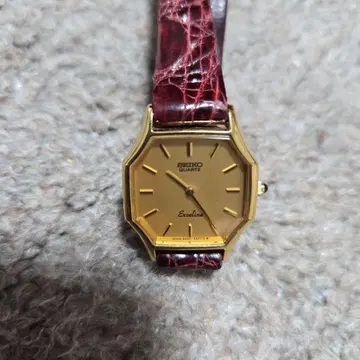 SEIKO Excelline 쿼츠 손목시계 골드