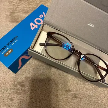 JINS SCREEN SH03 브라운 40%컷 도수 없음