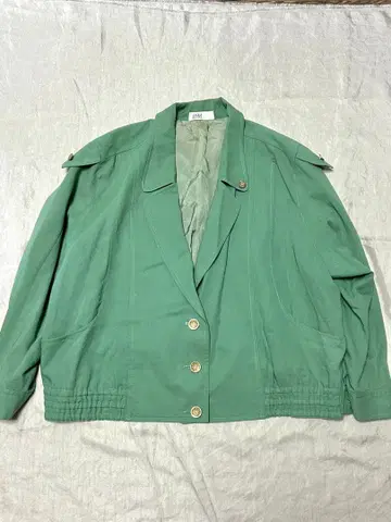 레트로 구제 의류 그린 자켓 긴팔 vintage 빈티지 일본제