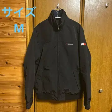 TOMMY HILFIGER 블랙 나일론 자켓 M