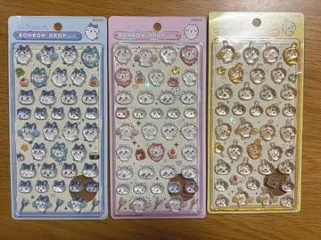 (정품) 치이카와 (먼작귀) 모자 꽁지 드롭 씰 3종 세트