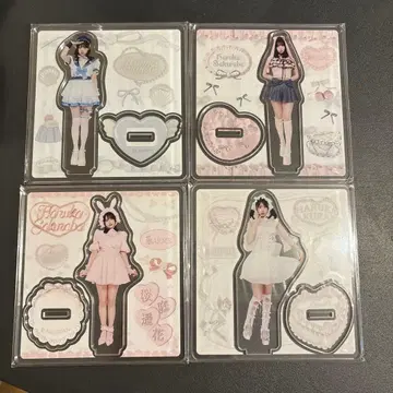 [ 미사용 새상품 ] 사쿠라바 하루카 아크릴 스탠드 LARME 4개 세트