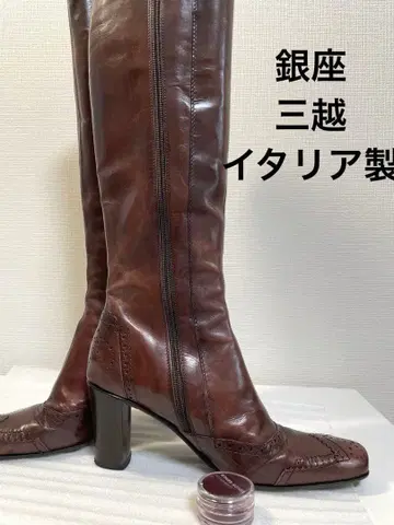 미츠코시 구매 8만 엔 프랑코 마르티니 (이탈리아) 다크 브라운 롱 부츠