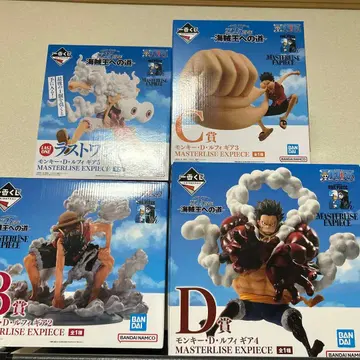 [ 개봉품 ] 제일복권 원피스 피규어 루피 4체 세트