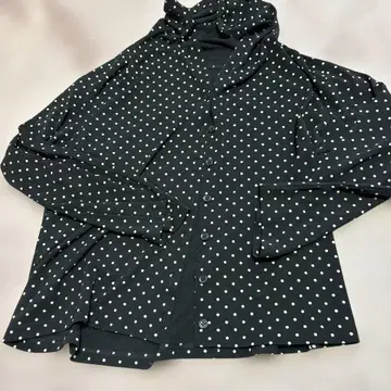 물방울 패턴 긴팔 셔츠