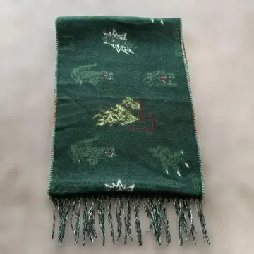 LACOSTE 머플러 시착만 한 상품 그린 라코스테 악어