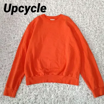 Upcycle 오렌지 맨투맨 M usa 미국제 면 100%