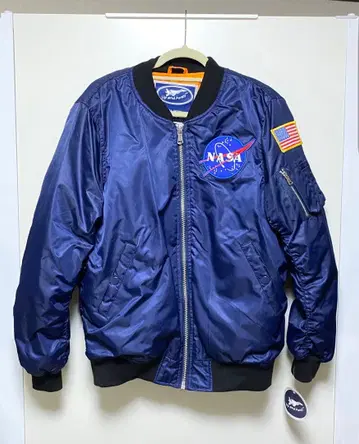 미국 본토 구매 레어 NASA 플라이트 자켓 블루 네이비