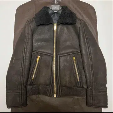 제냐 Z-Zegnia 다크 브라운 가죽 자켓 퍼 라이더