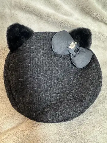 USJ 유니버셜 키티 베레모 트위드