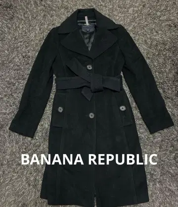 BANANA REPUBLIC 블랙 롱 코트 S