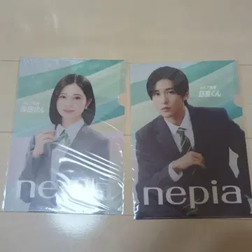 네피아 영업 메구로 군 사쿠라다 씨 nepia 클리어 파일 2장 세트
