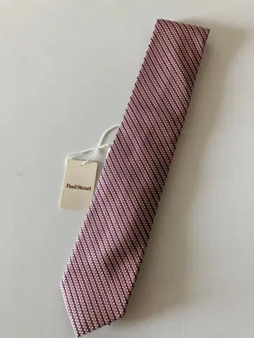 폴 스튜어트 실크 넥타이 크림슨 계열
