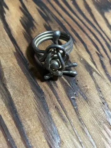 빈티지 빈티지 앤티크 아르누보 반지 곡선 반지