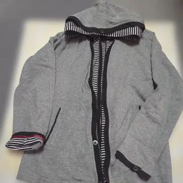 TK 그레이 후드 부착 후드티