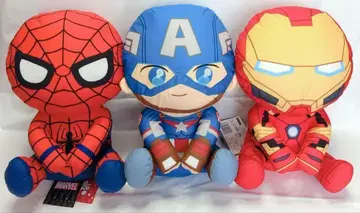스파이더맨 아이언맨 캡틴 아메리카 우루리이미 봉제 인형 세트