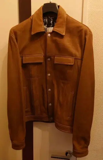 REPLAY 브라운 가죽 자켓