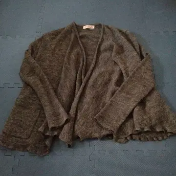 maomade 그레이 니트 가디건 긴팔 알파카 혼방 프리 사이즈