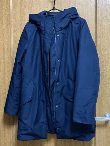 UNIQLO 논퀼트 다운 숏코트 네이비