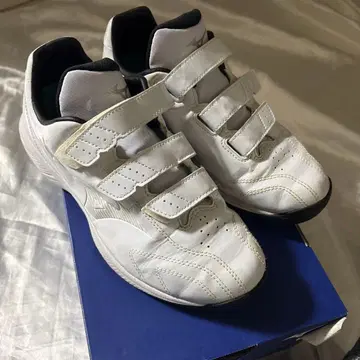 Mizuno 25.5cm 소년 야구 트레이닝 슈즈 화이트