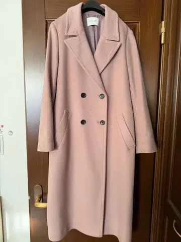 PUBLIC TOKYO 더블 브레스트 체스터 코트 02 핑크