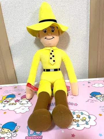 호기심 많은 조지 노란 모자 아저씨 봉제 인형