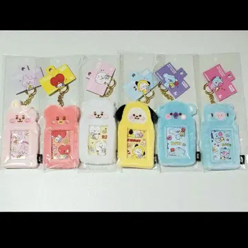 BT21 BTS 포토 카드 키링 6개 세트