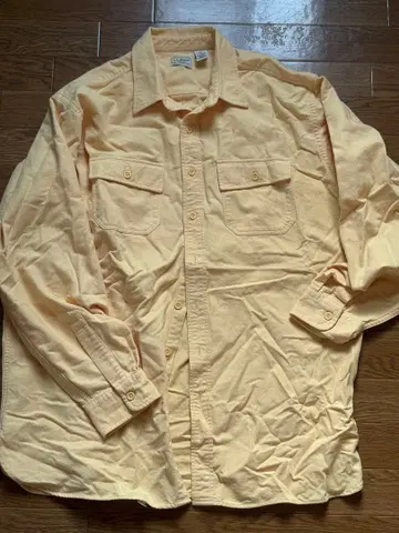 l.l.bean 셔츠 오버 사이즈 빅 사이즈 옐로우 컬러 구제 의류
