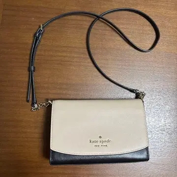 케이트 스페이드 숄더백 베이지/블랙