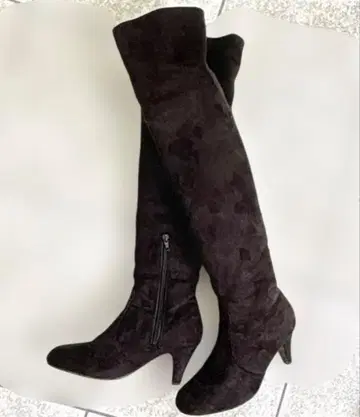 스웨이드 니하이 롱 부츠 23.5EE