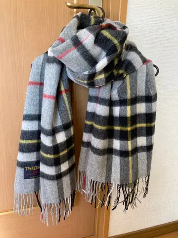 [새상품급] TWEED MILL 대형 스톨 램스울 100%