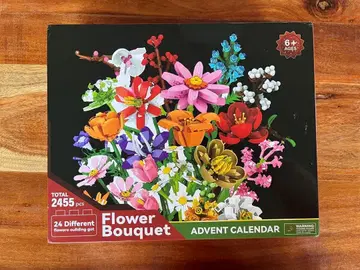 레고와 비슷한 블록 플라워 블록 어드벤트 캘린더