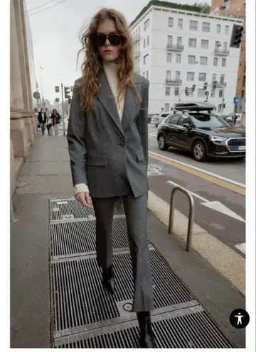 ZARA 스트레이트 블레이저 플레어 레깅스 수트 상하의 세트