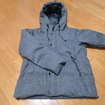 미사용! 다케오 키쿠치 다크 그레이 후드 부착 다운 자켓