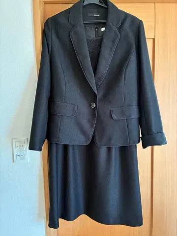 슈라루 블랙 자켓 원피스 세트 LL