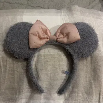 미니 귀 그레이 머리띠