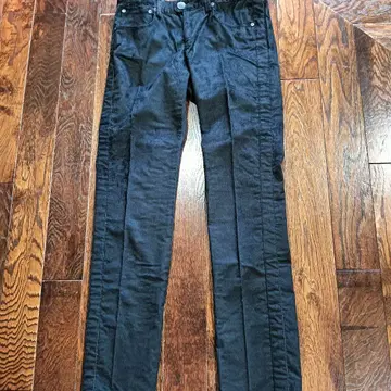 다나 카란 다크 네이비 코듀로이 스키니 팬츠